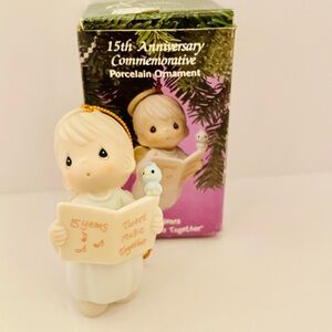 Precious Moments Ornament 15 Years Tweet Music Together
